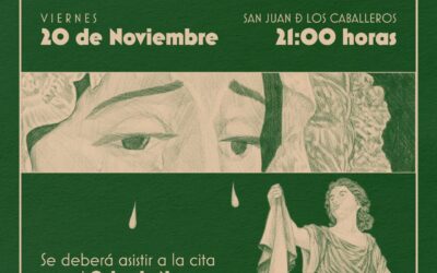 El próximo 20 de noviembre, igualá de la cuadrilla de la Virgen de las Lágrimas.